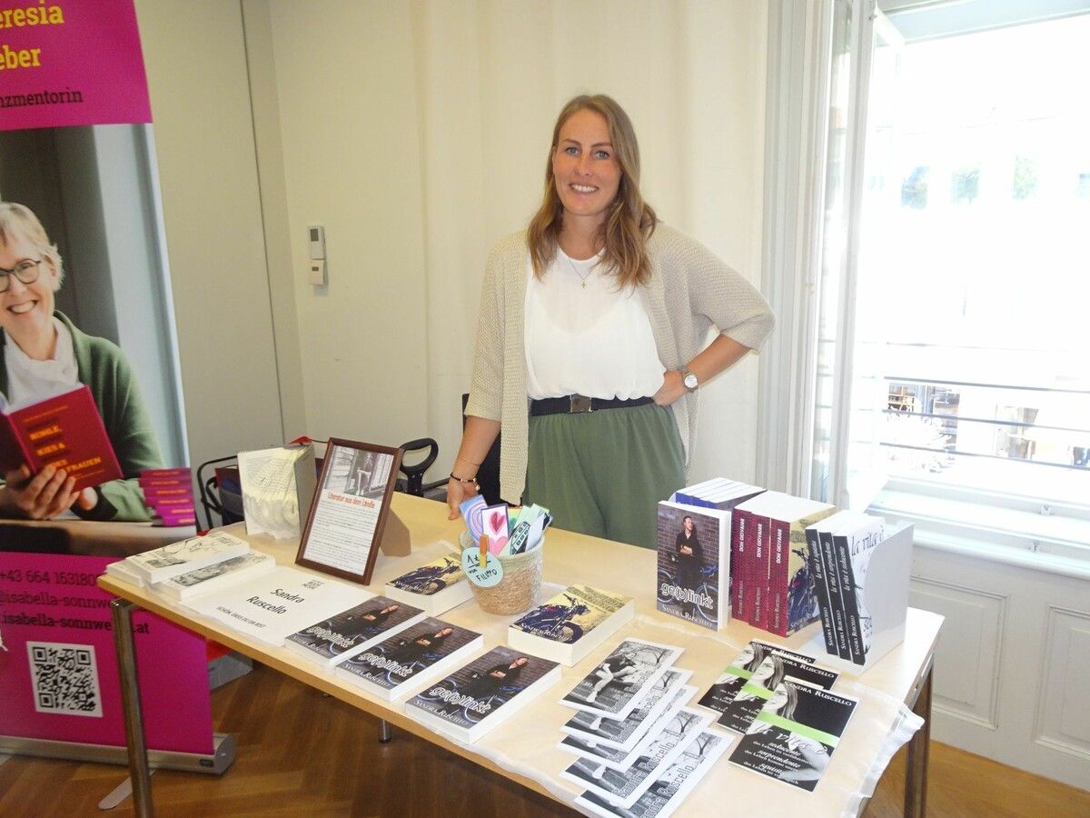 Sandra Ruscello freute sich, bei der ersten Vorarlberger Buchmesse dabei zu sein.