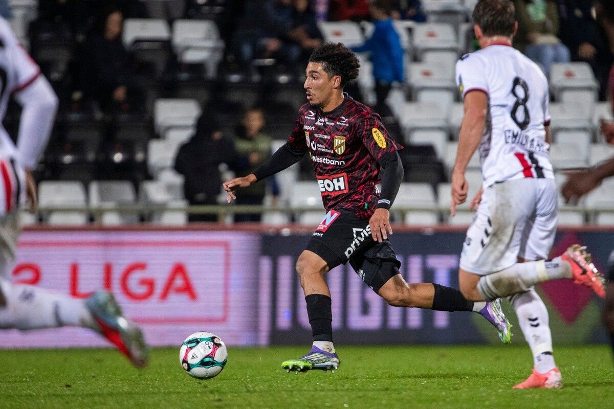 Startelfdebütant Mohamed-Amine Bouchenna zeigte in der Südstadt - wie seine Mitspieler - eine richtig gute Leistung, es fehlte nur das zweite Tor.⇒gepa