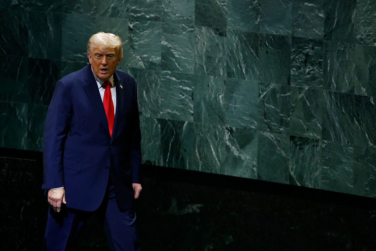 Trump bei der UN: Schärfere Töne gegen Moskau.⇒afp