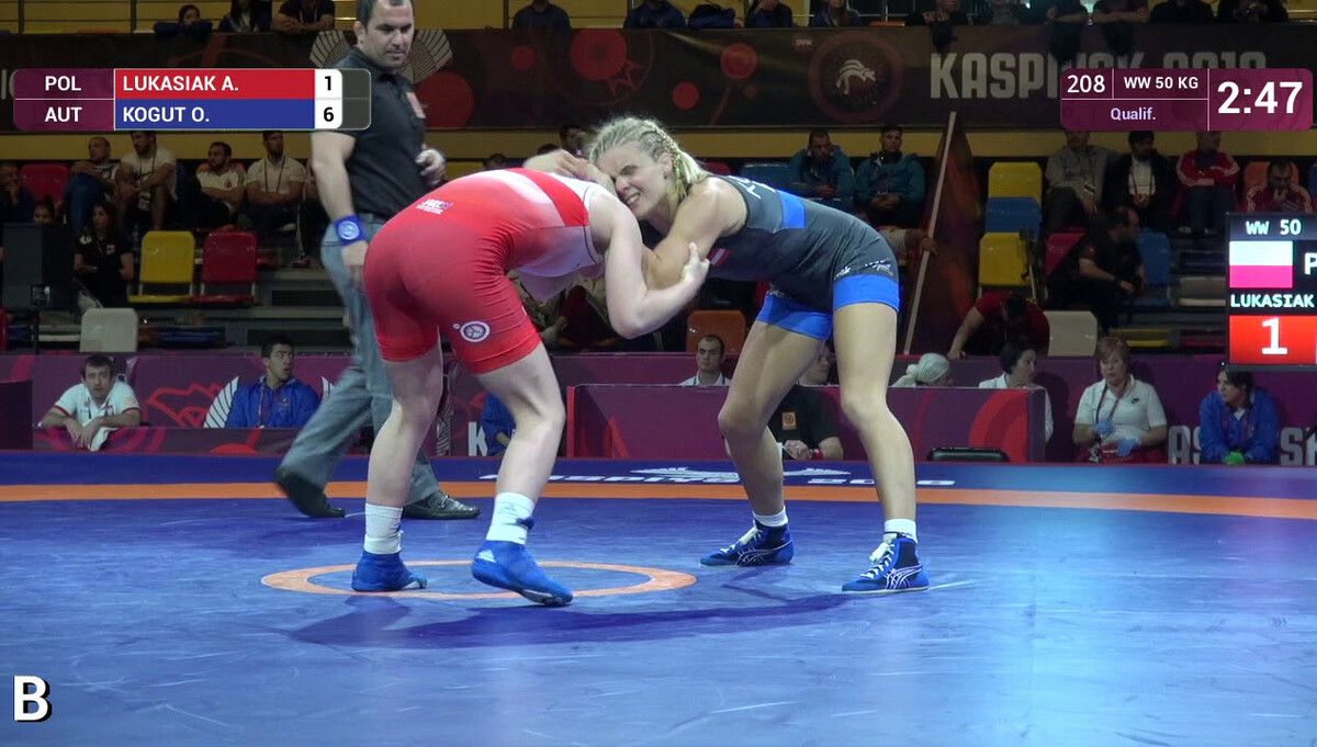 Vor 15 Jahren holte Oleksandra Kogut (r., mit Gatte Vitaly Markotenko) WM-Gold für die Ukraine. Nun will die 37-Jährige für ihre neue Heimat Österreich vorne mitmischen. ⇒UWW