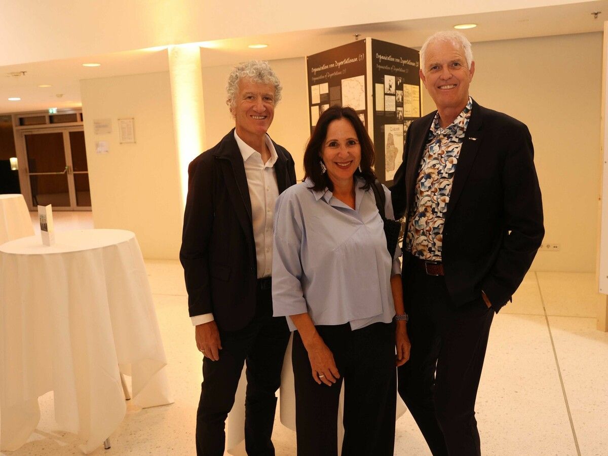 Wolfgang und Karin Dür, Gerhard Huber.⇒Arno Meusburger