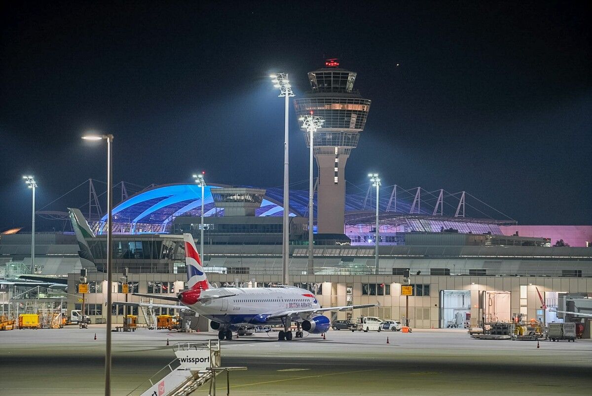 Anfang Oktober wurde der Luftverkehr am Flughafen München eingestellt.⇒APA/DPA