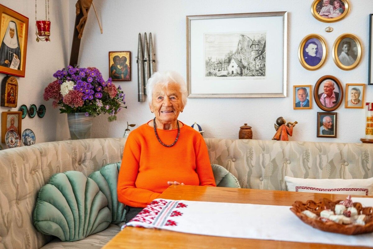 Anny Drexel (97) blickt mit Dankbarkeit auf ihr Leben zurück. ⇒Beate Rhomberg