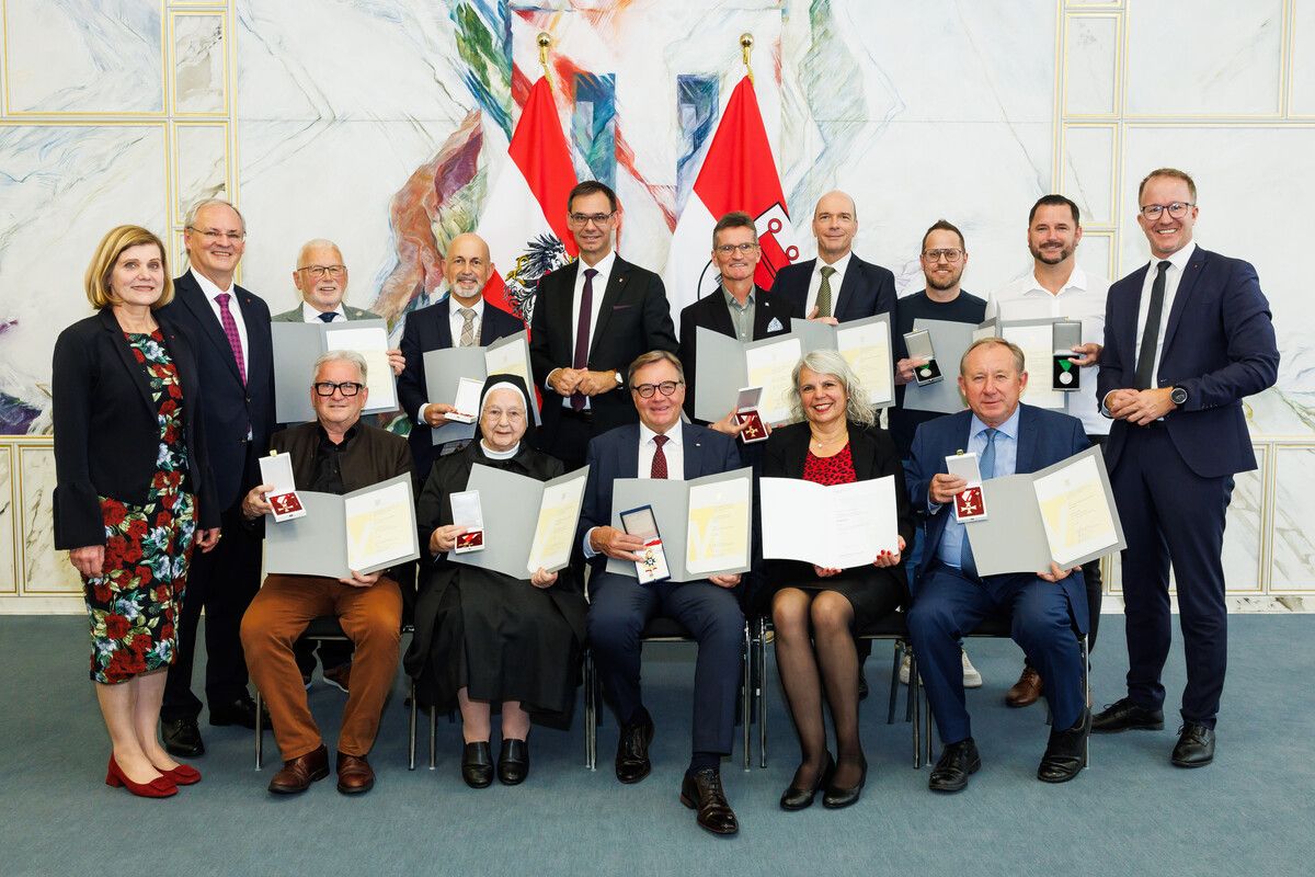 Auszeichnungen mit Festakt im Montfortsaal des Landhauses.⇒VLK/Hofmeister