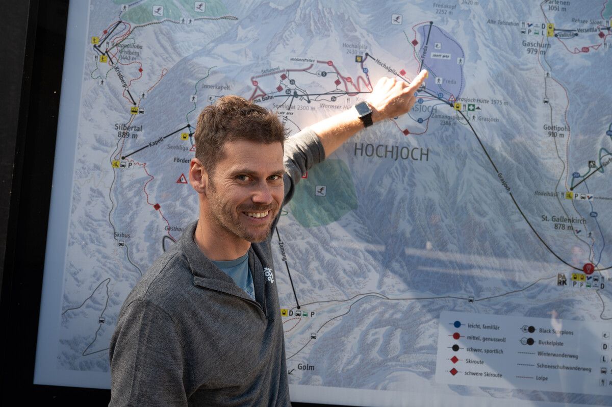 Benedikt Erhard kennt die Bedingungen am Grasjoch bestens, sammelte er doch beim Weltcup Montafon viel Erfahrung.⇒Serra