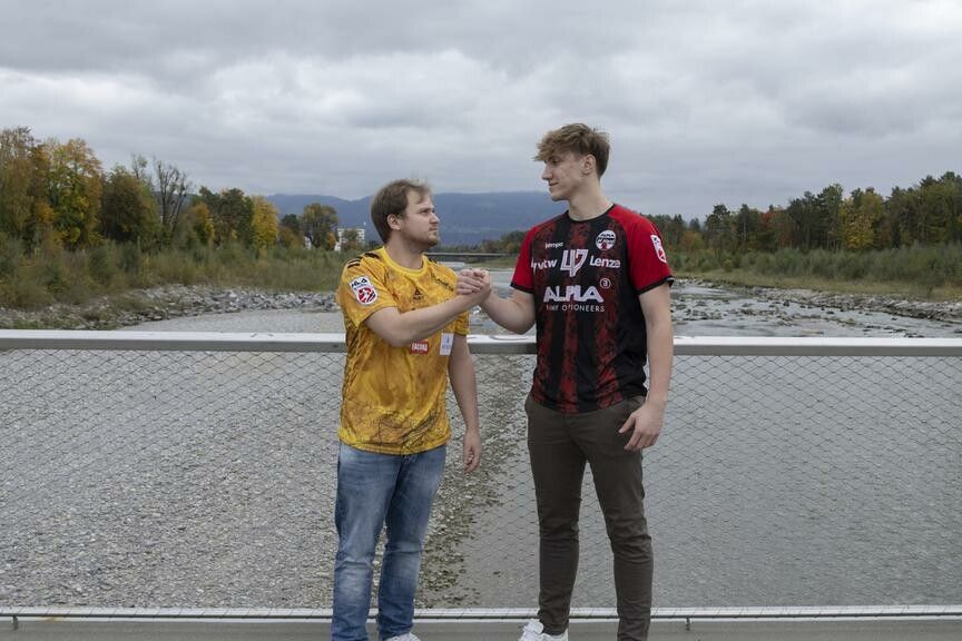 Claudio Svecak und Lukas Fritsch fiebern dem 107. Derby am Samstag (18 Uhr) entgegen.⇒Paulitsch