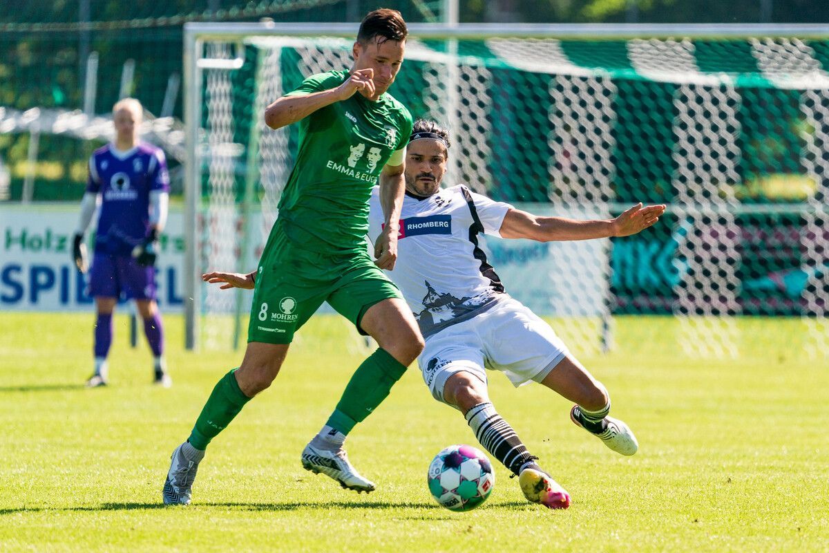 Der Brasilianer Luiz Felipe Idalgo Infante (r.) im Trikot von SW Bregenz.⇒VN/Stiplovsek
