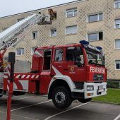 Rettungsaktion im Wohnblock