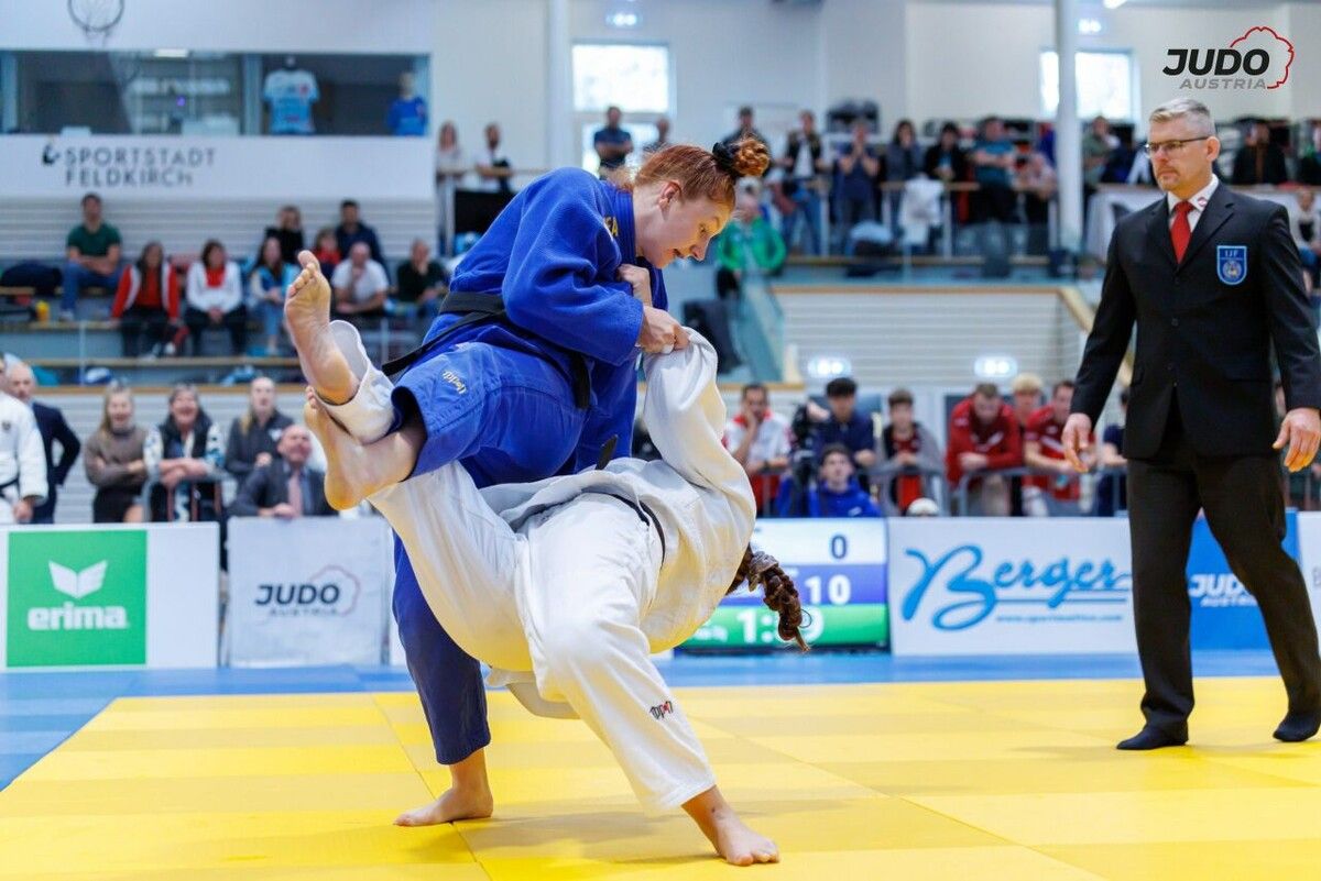 Ein gelungenes Comeback feierte Anna-Lena Schuchter nach zwei Kreuzbandrissen. Bei der Heim-ÖM holte sich die 24-Jährige Silber.⇒Judo Austria/Sellner