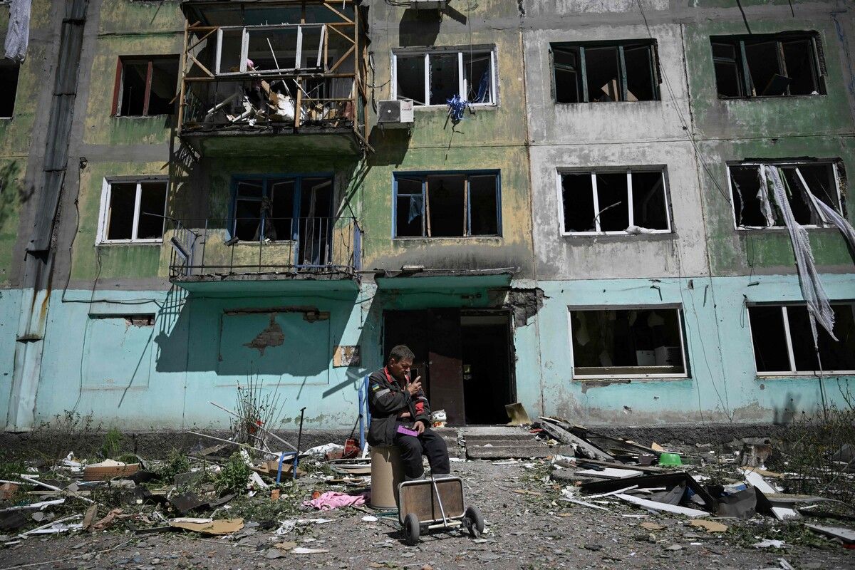 Einige Gebiete in der Ukraine sind fast vollständig verlassen.⇒AFP