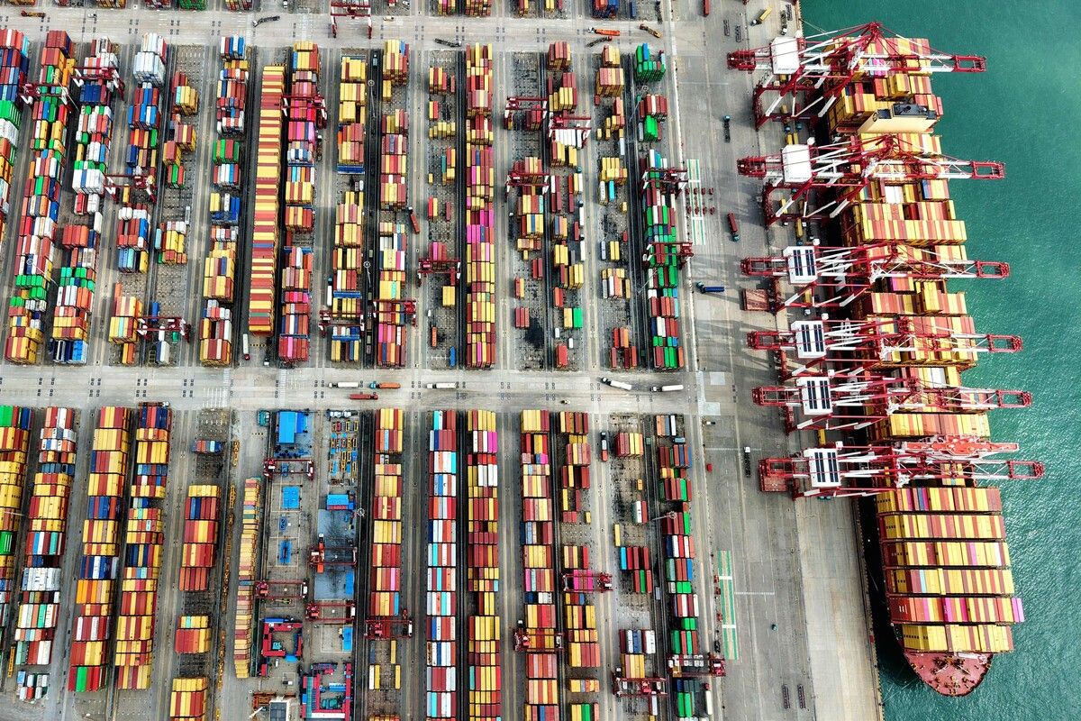 Etwa 2000 Container verlassen laut BAN jeden Monat US-Häfen.⇒Afp