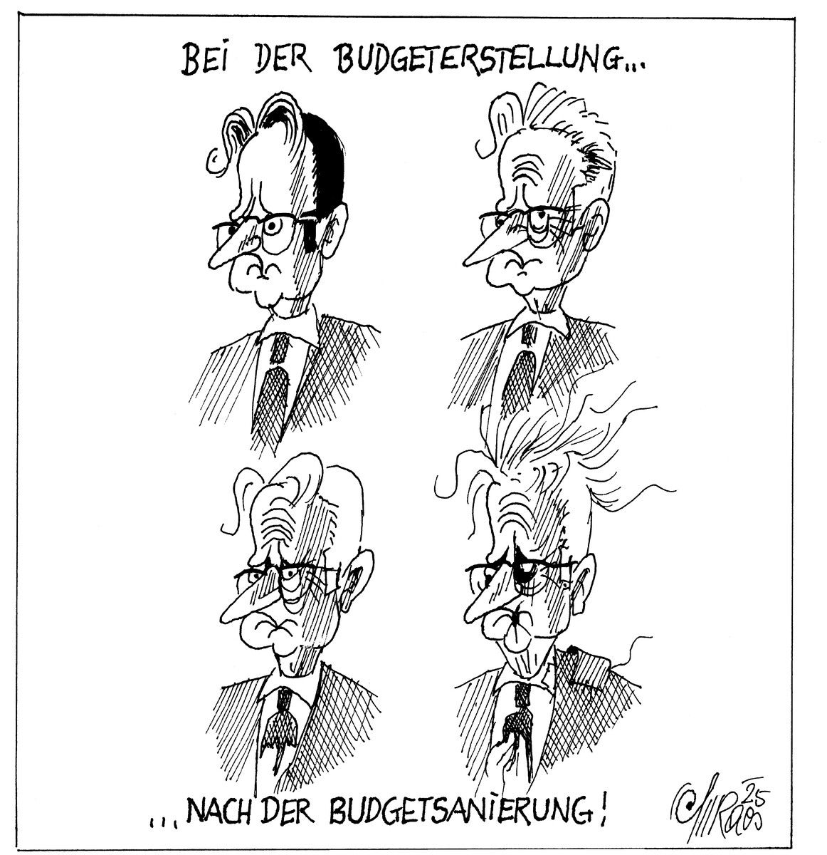 Finanzminister im Alterungsprozess!
