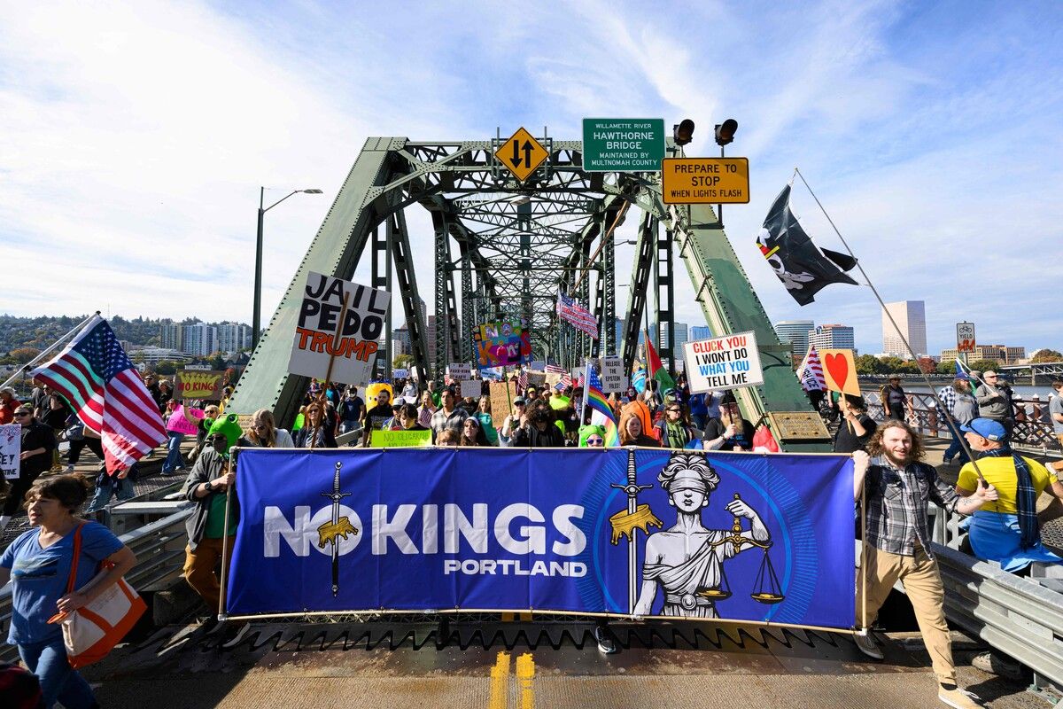 In 2700 US-Städten gingen Menschen gegen Trumps Politik auf die Straße. ⇒AFP