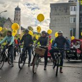 Erfolgreicher Abschluss mit Fahrradparade