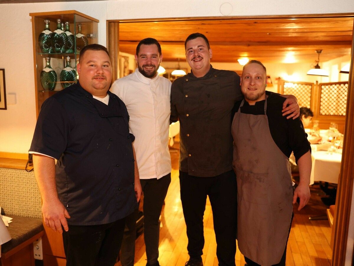 Köche Sebastian Friedrich, Loris Wolpert, Mario Fitzek und Dave Möller.⇒AME