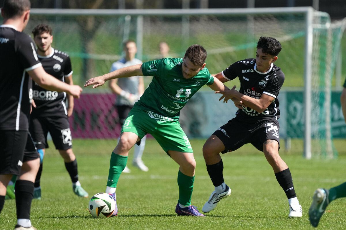 Milan Rakic (Mitte) kehrt wie sein Bruder Bojan mit dem Dornbirner SV zu seinem Exclub FC Rotenberg zurück.⇒VN-Stiplovsek