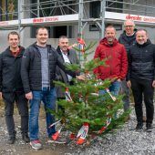 Firstfeier für neuen Wohnbau