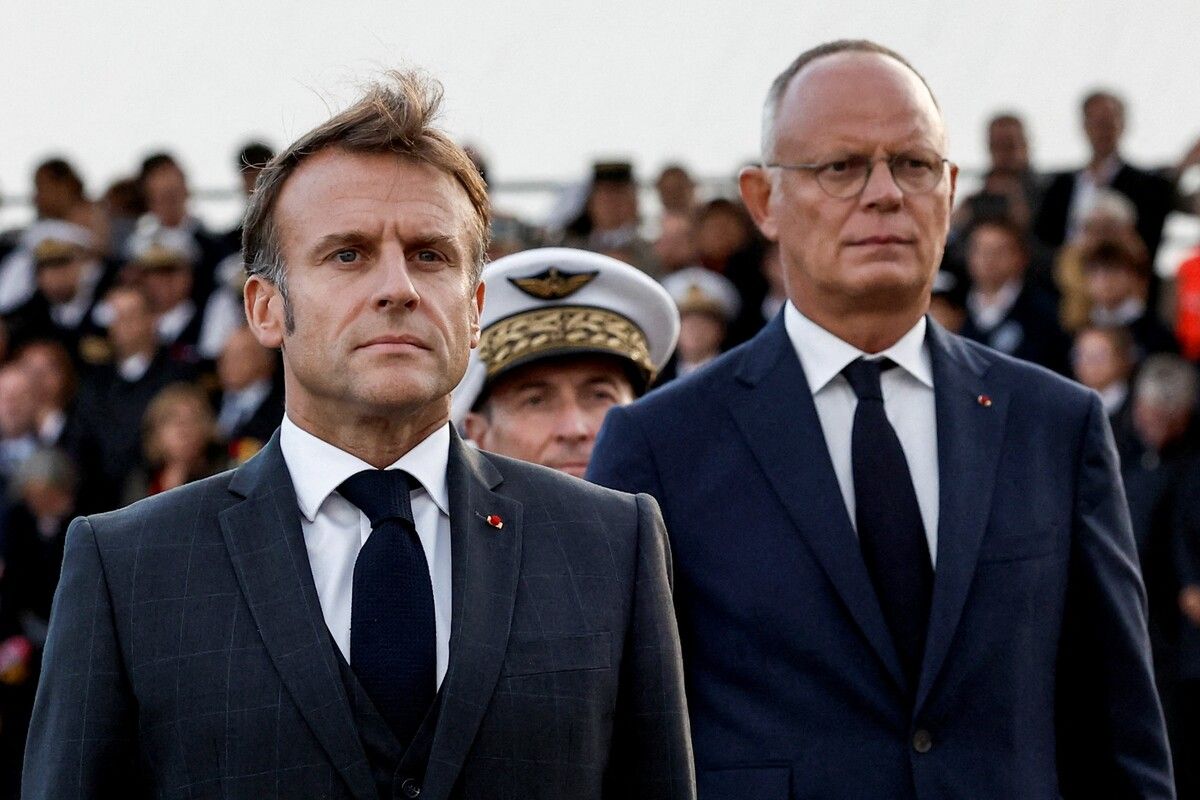 Philippe (r.) forderte Macron auf, eine Neuwahl anzusetzen. ⇒AFP