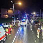 Vier Verletzte bei Unfall mit drei Pkw in Hohenems