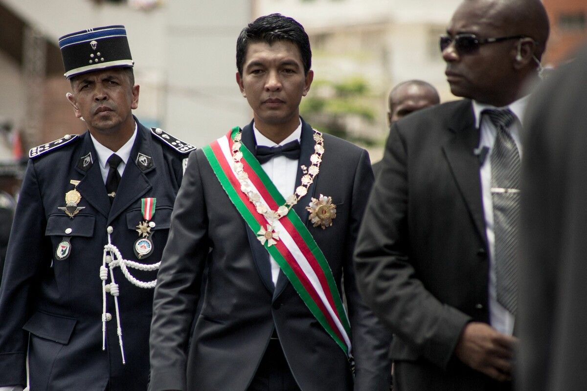 Rajoelina ist während des Militäraufstands am Sonntag außer Landes geflohen.⇒AFP