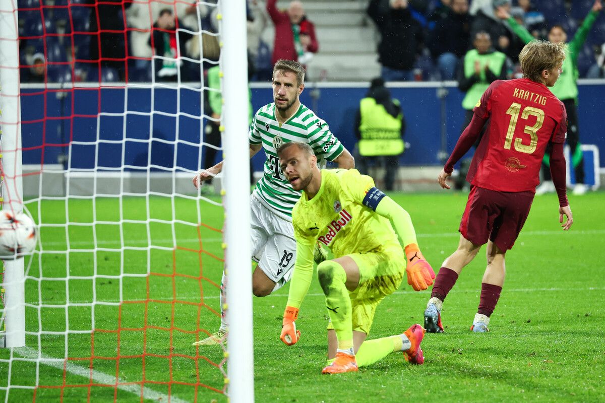 RB Salzburg kassierte trotz 1:0-Führung noch eine Heimniederlage in der Europa League gegen Ferencvaros Budapest.⇒gepa