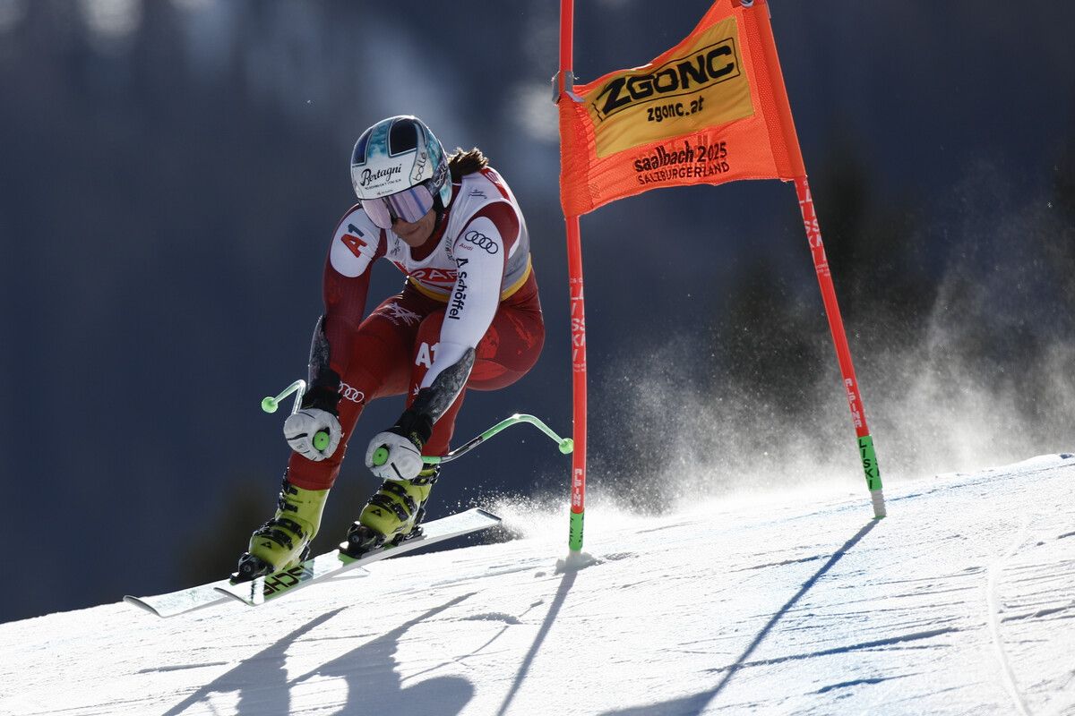 Ricarda Haaser ist nach ihrem Knieschaden noch nicht zurück auf Schnee.⇒GEPA