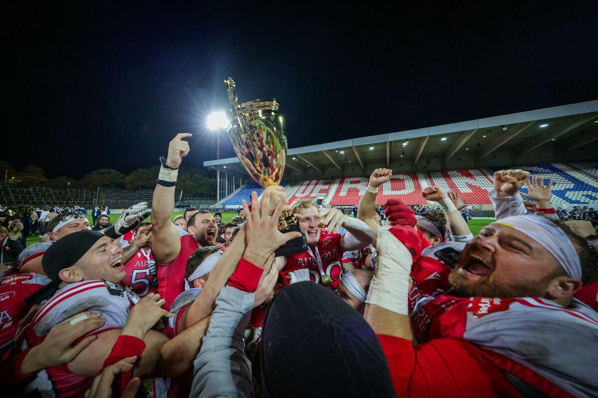 Riesenjubel nach dem Erreichen des Europameistertitels.⇒gepa