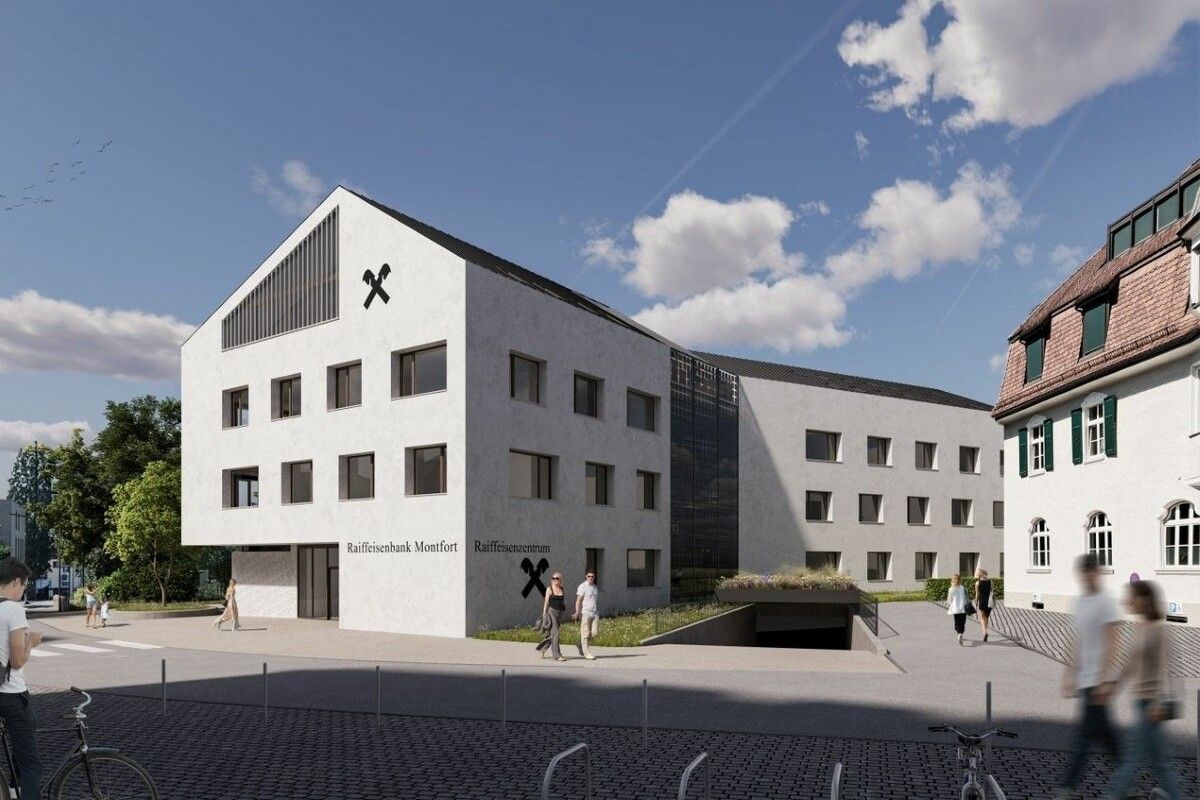 So wird das neue Raiffeisenzentrum in Rankweil aussehen.
