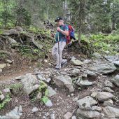 Wanderweg in schlechtem Zustand