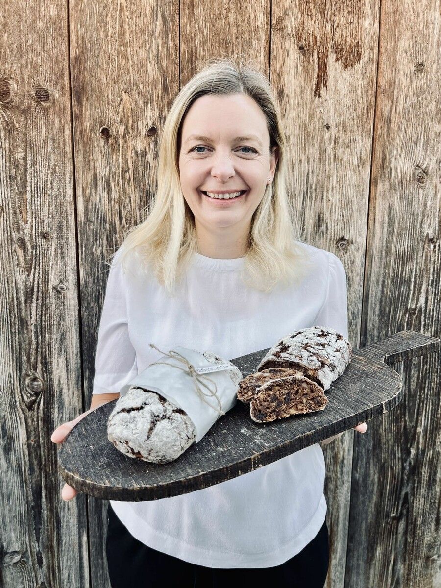 Alexandra Frick hat ein ein einfaches Früchtebrot gebacken.