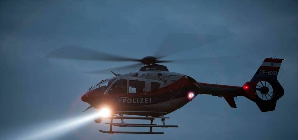 Auch der Polizeihubschrauber „Libelle“ wurde zum Sucheinsatz angefordert. ⇒vn