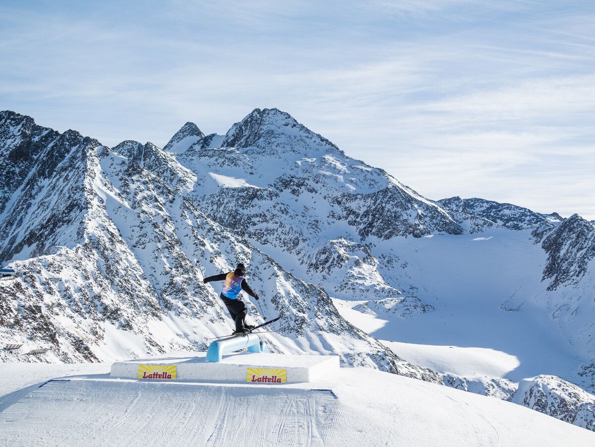 Auf die neu gestalteten Rails muss sich Julius Forer noch einstellen.⇒Bause