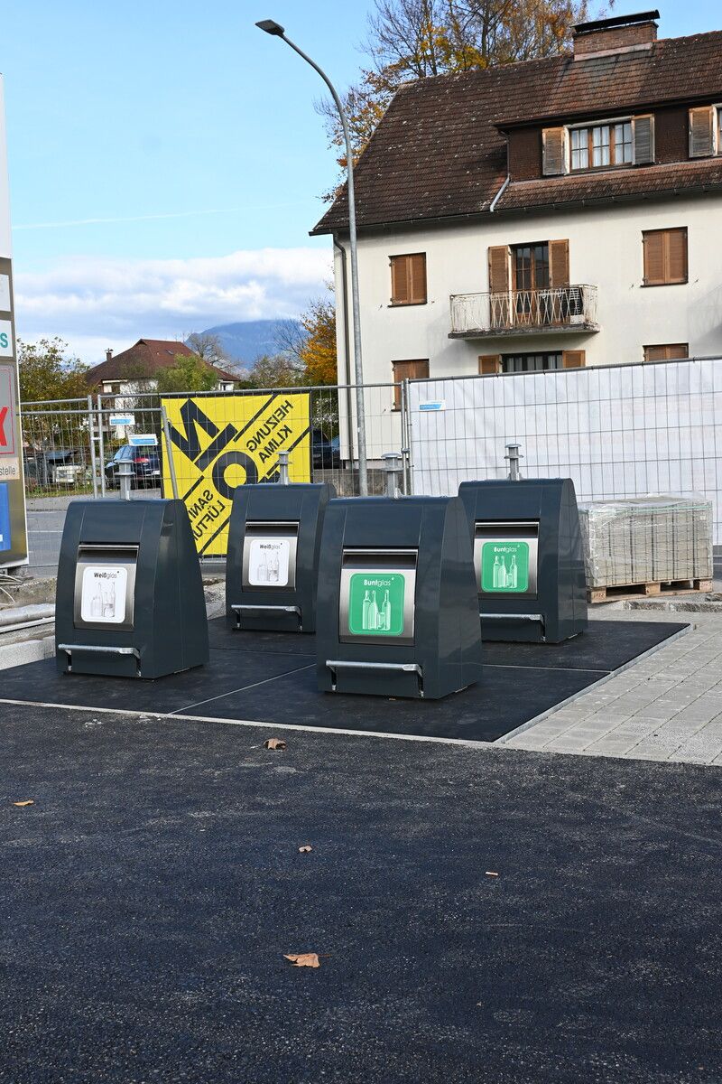 Beim Eurospar in Gisingen gibt es nun neue Unterflur-Sammelstellen.⇒Stadt Feldkirch