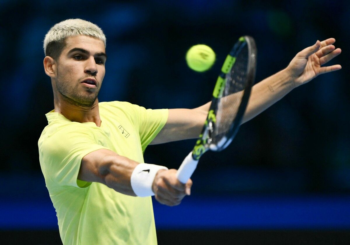 Carlos Alcaraz könnte im Halbfinale auf Jannik Sinner treffen.⇒AP