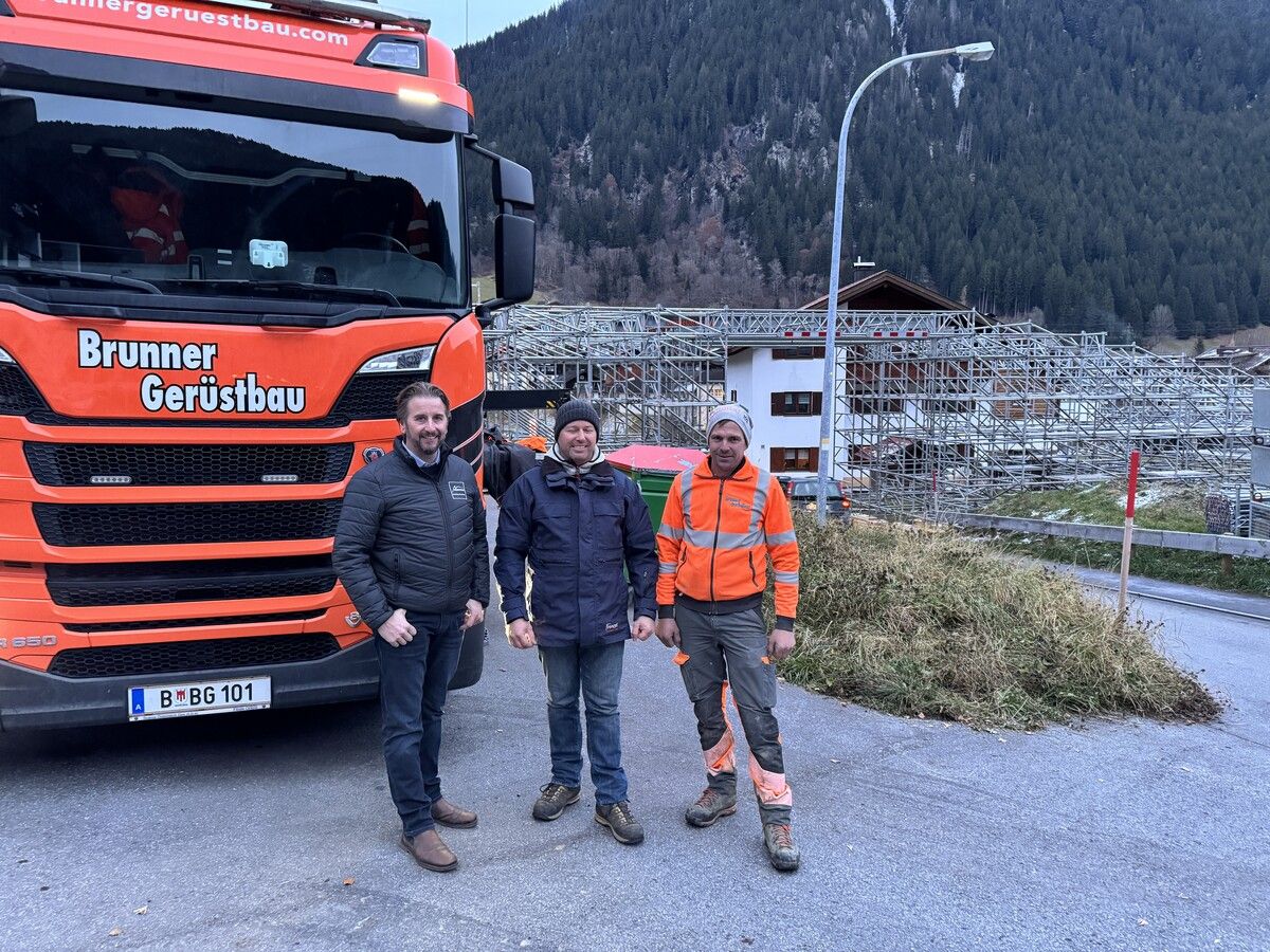 Daniel Sandrell, Roman Sandrell und Kurt Brunner. ⇒Schad/VOL.AT