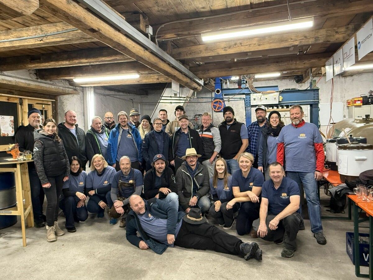 Das ambitionierte Team freute sich über den regen Zulauf beim Mostfest.⇒Hans-Peter Schuler