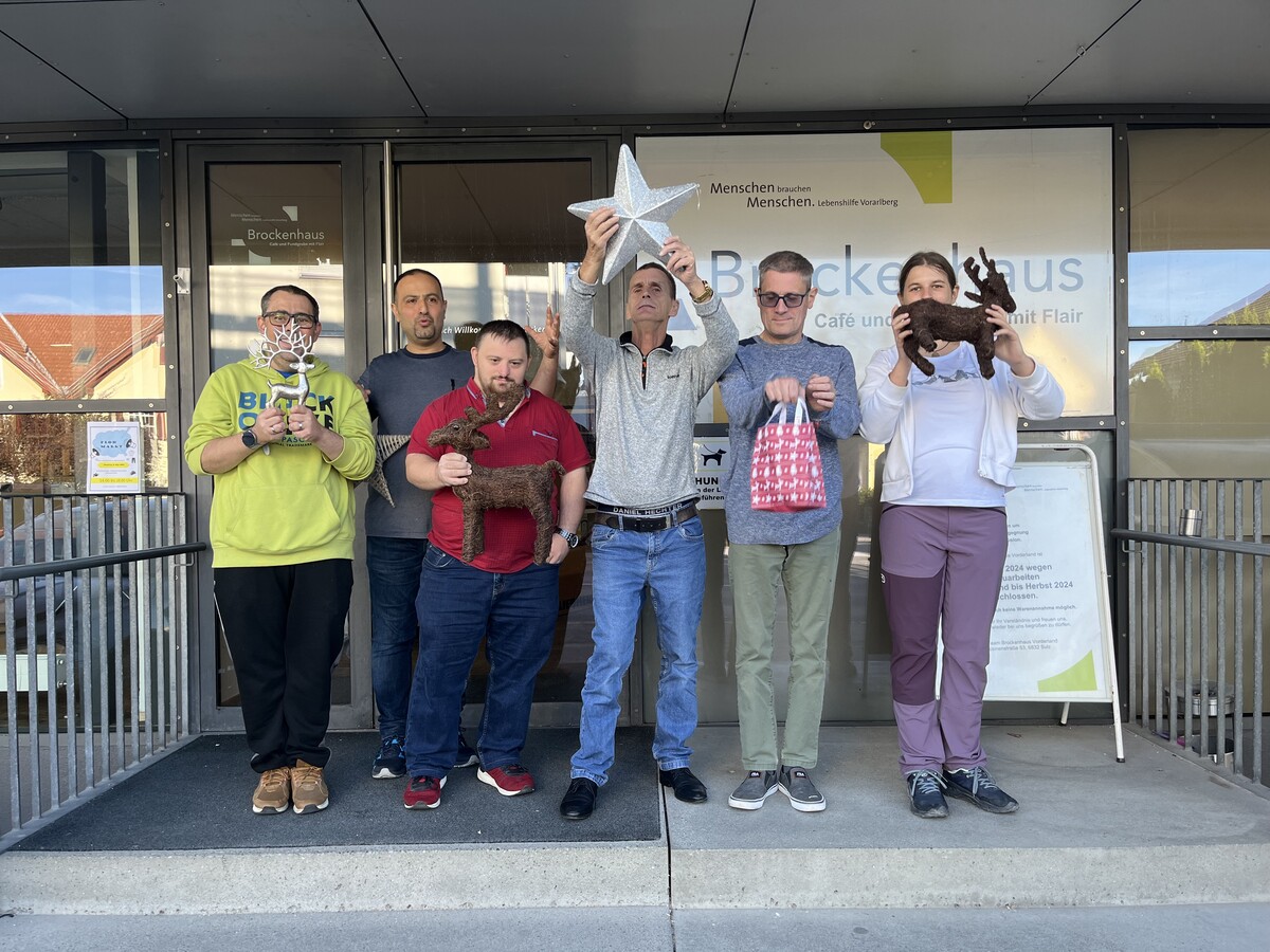 Das Team des Brockenhauses freut sich auf zahlreiche Gäste. ⇒Lebenshilfe Vorarlberg