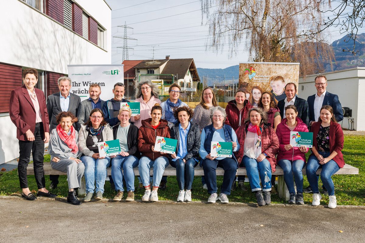 Das vom Landwirtschaftlichen Fortbildungsinstitut initiierte Bildungsangebot „Schule am Bauernhof“ feierte im November sein 25-jähriges Bestehen.⇒VLK/Bernd Hofmeister