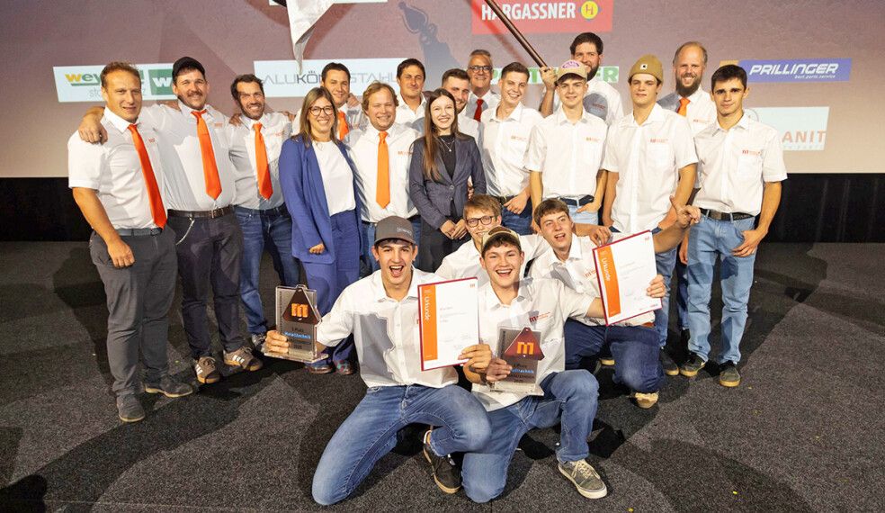 Das Vorarlberger Team beim Bundeslehrlingswettbewerb.⇒MET BLWB