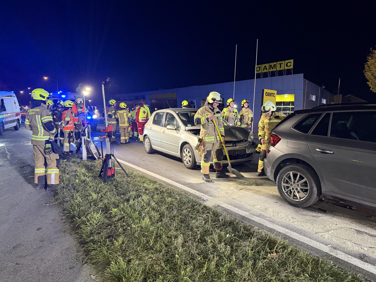 Der Auffahrunfall ereignete sich auf Höhe der Eni-Tankstelle. ⇒vol.at/Vlach