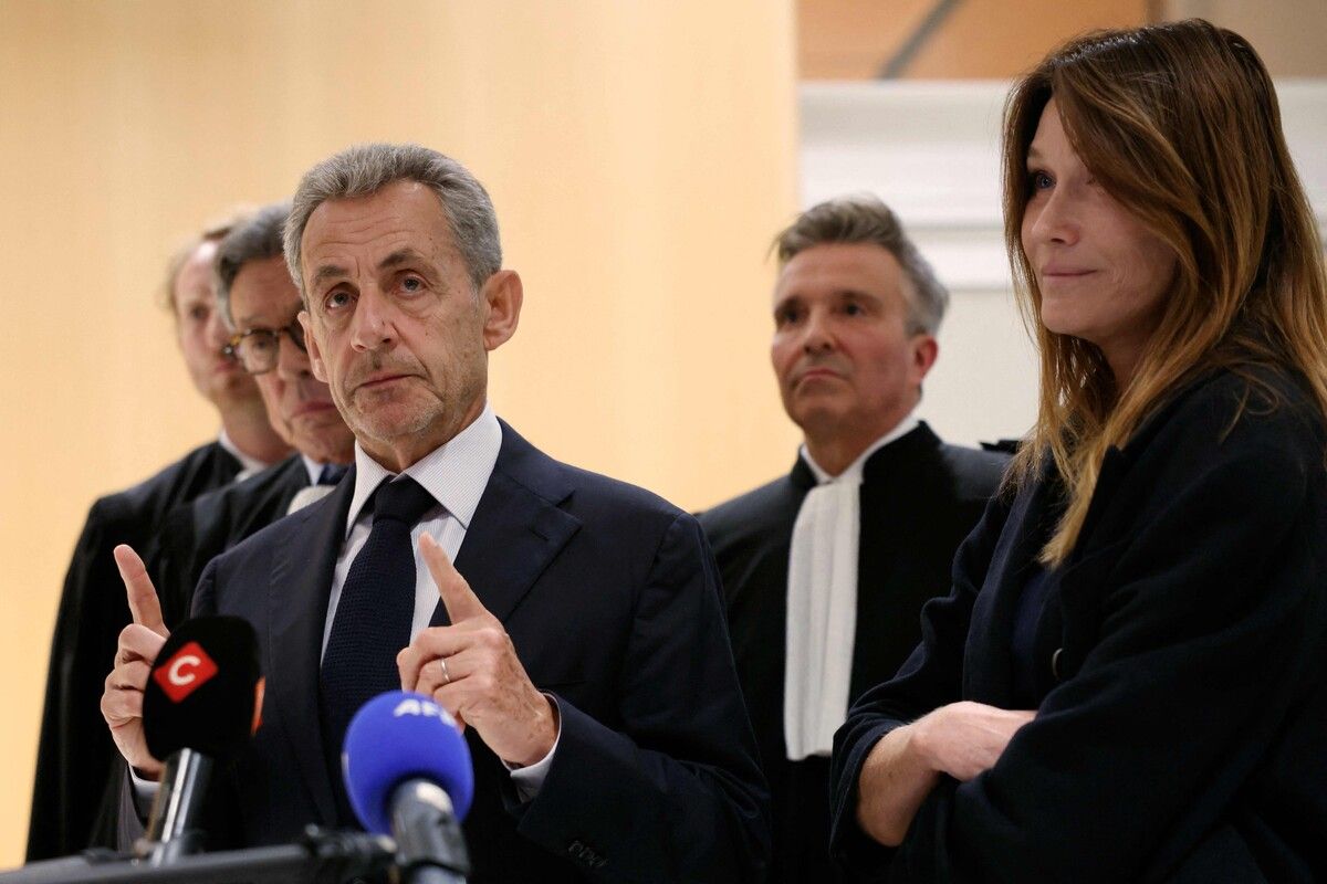 Der frühere französische Präsident Nicolas Sarkozy bestreitet jegliche Vorwürfe.⇒AFP