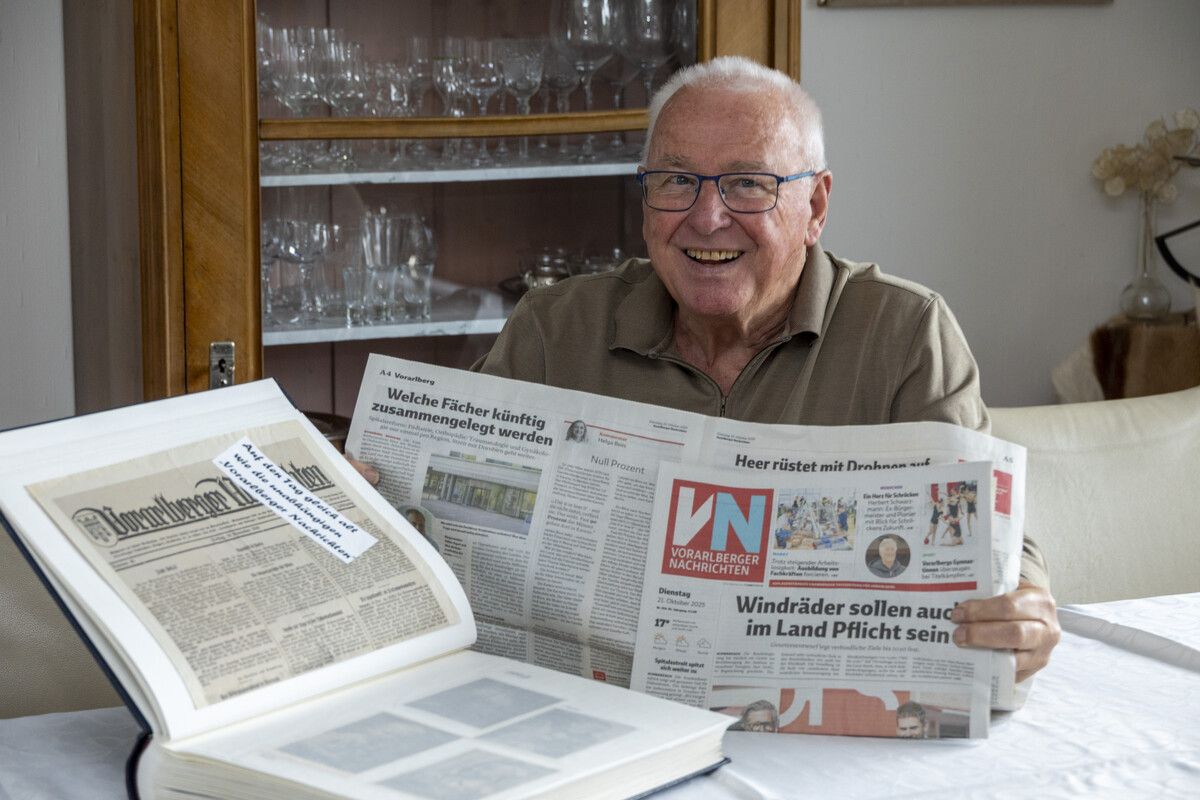 Der langjährige Primar Johannes Rothmund feiert heute seinen 80. Geburtstag. Die VN liest er von der ersten Seite bis zur letzten – unterwegs auch die digitale Version.⇒