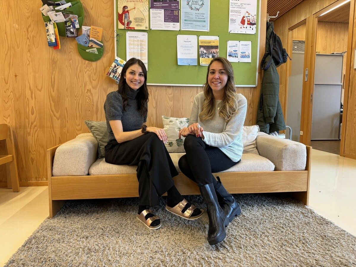 Die pädagogischen Fachkräfte Janine Gerold und Daniela Mangold.⇒dos