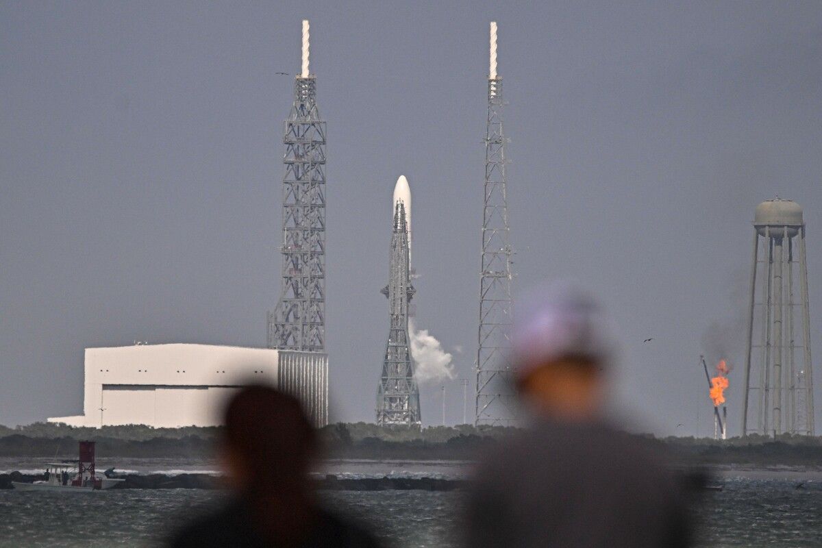 Die Rakete sollte zwei Mars-Orbiter der Nasa ins All bringen. ⇒AFP