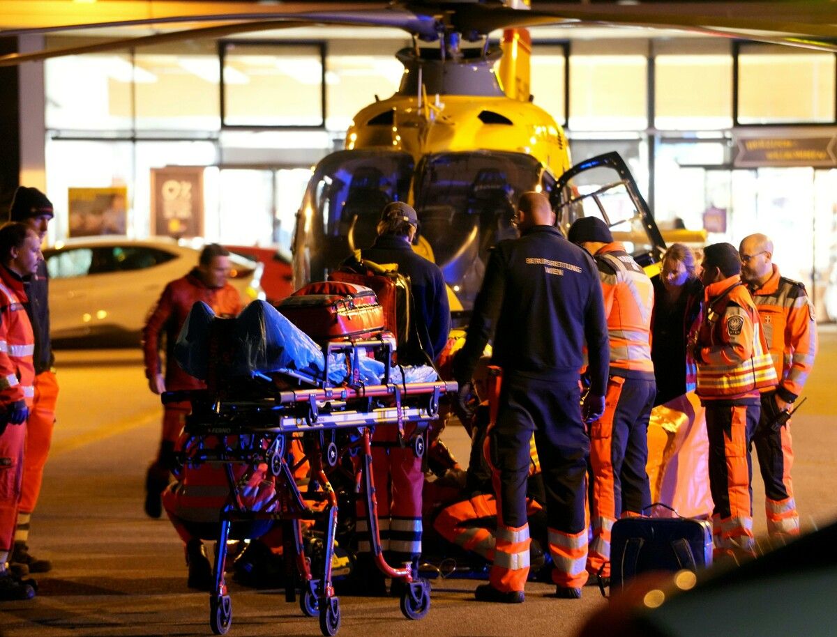 Die Verletzte wurde mit dem Rettungshubschrauber ins Krankenhaus geflogen.⇒AFP