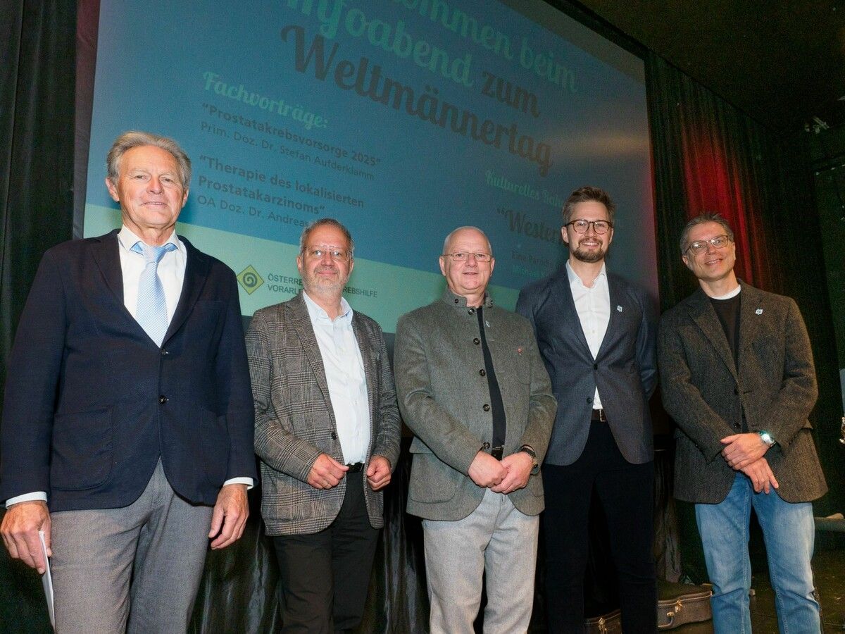 Dr. Walter Zumtobel, Dr. Bernd Hartmann, Dr. Alfred Hobisch, Dr. Stefan Aufderklamm und Dr. Andreas Berger.⇒alo (3)