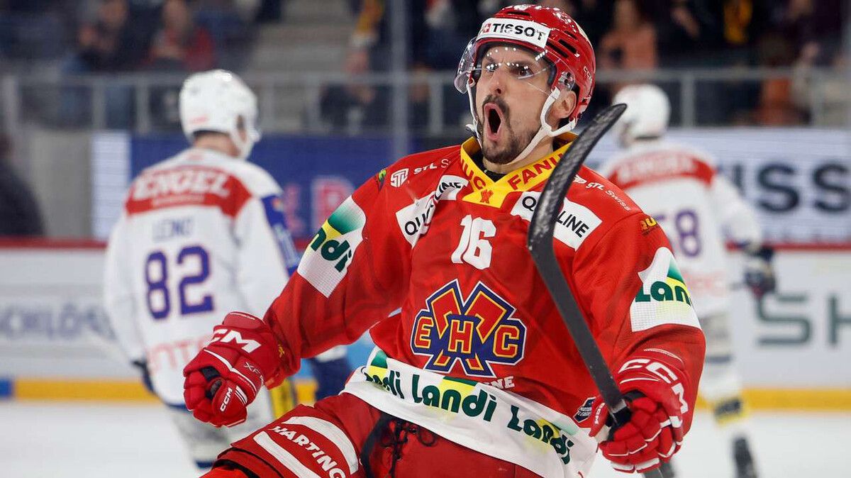 Fabio Hofer jubelte in dieser Saison bereits über 25 Scorerpunkte im Trikot des EHC Biel.⇒Swisshockey