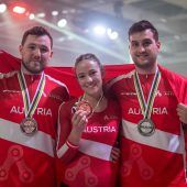 Radballduo Schnetzer/Feurstein holte WM-Silber und Schneider gewann Bronze. »C3