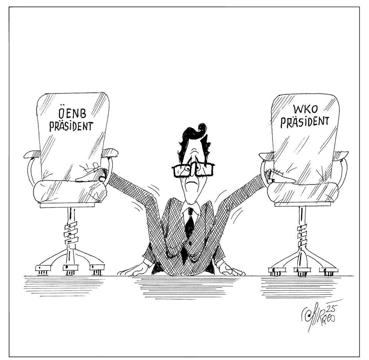 Zwischen den Sesseln!