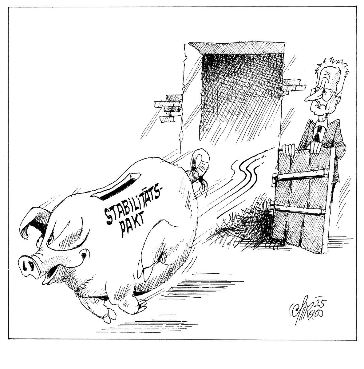 Lässt die Sparsau raus!